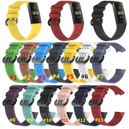 Colourful Band for Fitbit Charge 3 Sport Silicone Band wrist Strap For Fitbit Charge3 Bracelet Smart Wristband Smart Accessories