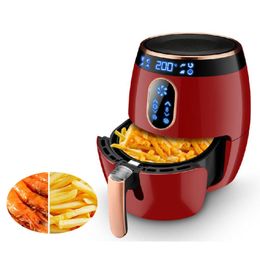 Qihang_top 2.6L Air Fryer Machine Home LCD Touch Screen Electric Deep Air Fryer No Oil Potato Chips Frying Machine