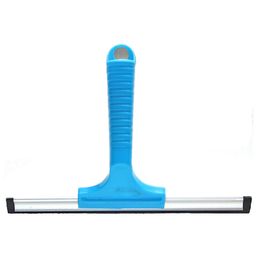 Window wiper glass cleaning plastic handle hanging hook easy for carrying simple design black/blue/green table scourer washing tool