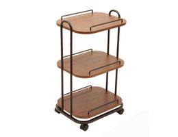 Elitzia ETT29135 Beauty Salon Furniture Multifunctional Wooden Trolley Storage Organiser