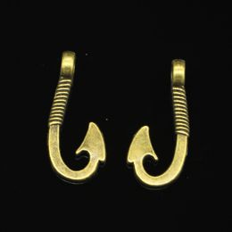 71pcs Zinc Alloy Charms Antique Bronze Plated fishhook hooks Charms for Jewelry Making DIY Handmade Pendants 30*13mm