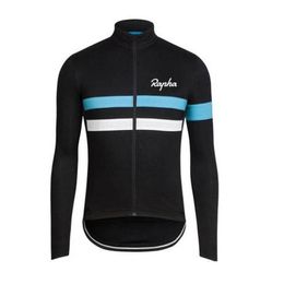 Mens Rapha Pro Team Cycling Long Sleeve Jersey MTB bike Tops Outdoor Sportswear Breathable Quick dry Road Bicycle Shirt Racing clothing Y21041627