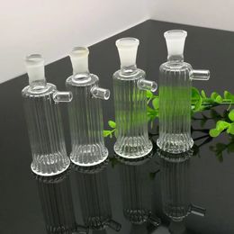 Mini stripe glass Philtre or pipe Wholesale Glass bongs Oil Burner Glass Water Pipes Oil Rigs Smoking Free