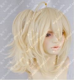 LY&CS Cheap sale dancing party cosplays>>>KISSHOU\Casino Mirror Tone Anime Bell Light Blonde Cosplay Ponytail Wigs