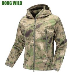 Military Tactical Jacket Lurker Shark Skin Soft Shell men Windbreaker Army Camouflage Waterproof Hooded Camo Hunt Clothes