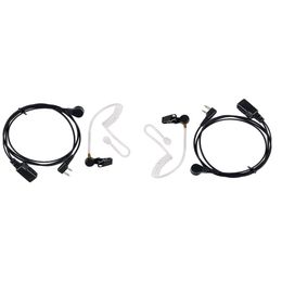 2* 2 Pin Acoustic Tube headsets earpieces for ICOM IC-F3 IC-F3S F4 IC-F14 Radio