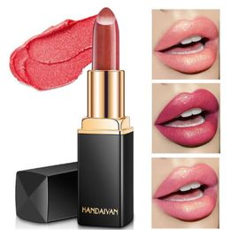 Glitter Metal Lipstick 9 Colors bling Diamond glitter shine lipsticks with Temperature Changing Waterproof Lipgloss