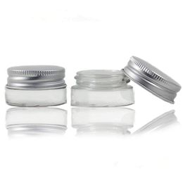 5g high quality glass cream jar with aluminum lid,wide mouth cosmetic container,eye cream cosmetic packaging