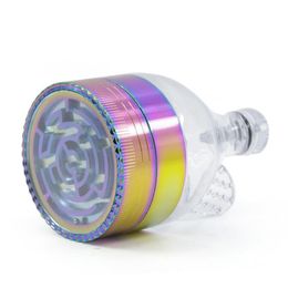 52 M Zn Alloy 3 Layers Diameter Rainbow Color Maze Ice Blue Funnel Smoke Apparatus
