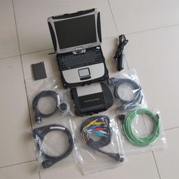 diagnostic tool scanner mb star compact c4 with ssd super speed laptop cf-19 toughbook CABLES FULL touch pc