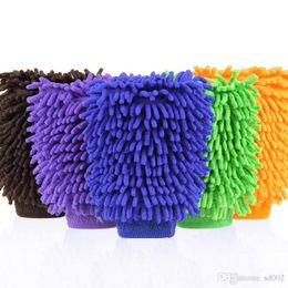 Pure Colour Durable Cleaning Gloves Multi Function Dust Elimitation Wash Glove For Car Supplies Soft Strong Decontamination 2zk ff
