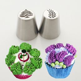 Christmas Design Icing Piping Tips Stainless Steel Russian Nozzles Bakeware Cupcake Cake Decorating Pastry Baking Tool Cream Model Tools