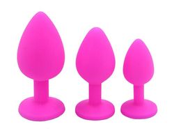 Silicone Large Anal Sex Toys For Women Men Erotic Butt Plugs Crystal Jewellery Adult Booty Beads Anus Products fast shipping