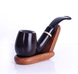 Cigarette holder can filter and remove ebony pipes, men's old-fashioned holiday gifts, wooden pipes, smoking sets.