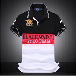 Brand Designer-men Short Sleeve T shirt Brand polo shirt men Dropship Cheap Best Quality black watch polo team #1419 Free Shipping