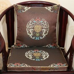 High End Luxury Lucky Dragon Chair Cushion Seat Pad Thicken sponge Silk Brocade Lumbar Cushion Home Decoration Sofa Armchair Seating Pad