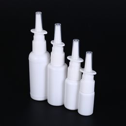 5pcs 10ml 20ml 30ml 50ml Empty Plastic Nasal Spray Bottles Pump Sprayer Mist Nose Spray Refillable Bottle For Packaging
