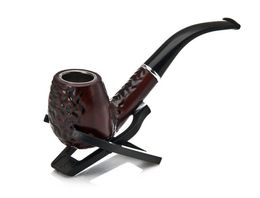 European and American retro man wood grain acrylic bending handle wooden pipe removable manual resin pipe smoking set