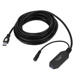 Freeshipping 5 Metres Super Speed Up to 5Gbps USB 3.0 Type A Male To Female Active Extension Cable for PC Camera