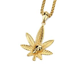 Steel Pendant Necklace Hip Hop Fashion Flower Petals Skulls Pendants & Necklaces Gold Stainless Jewellery Men Women Gift