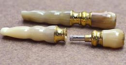 Natural horn Yanju authentic yellow horn mouthpiece super Philtre yellow horn holder