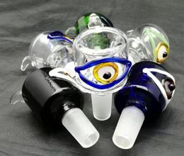 Crooked color eye bubble head ,Wholesale Bongs Oil Burner Pipes Water Pipes Glass Pipe Oil Rigs Smoking 18mm