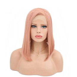 Best Selling Straight Woman Low Price Synthetic Cheap Wholesale Lace Front Hair Wigs natural straight heat resistant fiber synthetic