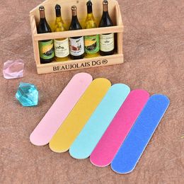 Colourful Polished Strip Grind Sand paper double sided nail file Polished nails Manicure tools Free Shipping LX3081