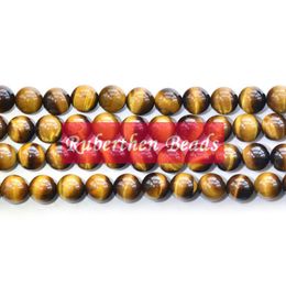 NB0009 On Sale Natural AB+ Tiger Eye Beads DIY Jewellery Accessory Trendy Loose Stone Round Beads for Make Jewellery Bead Wholesale