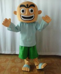 2018 Discount factory sale a bareheaded boy mascot costume with big mouth for adult to wear
