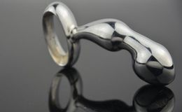 New high quality BDSM Stainless steel guard balls toys plug pull beads #R47