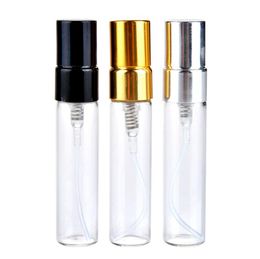 New Fashion 5 ml Fine Mist Glass Spray Bottle Refillable Fragrance Perfume Empty Scent Bottle Atomizer LX3760