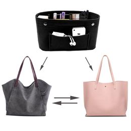 Obag Felt Cloth Inner Bag Women Fashion Handbag Multi-pockets Cosmetic Storage Organiser Bags Luggage Bags Accessories179A