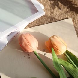 wholesale wedding hand simulation flower PU branches tulip fake flower