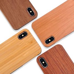 For Iphone X Wood Case iphone 7 8 plus 6s 6 plus 5s Customised Wood + TPU Cover Bamboo Case For Samsung Galaxy S9 S9 S8 Plus Note 8 S7 edge