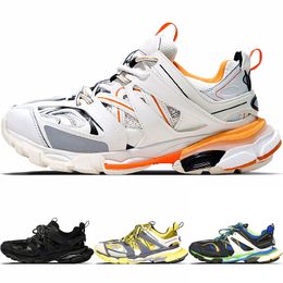 Balenciaga Colorblock Washed Triple Sneakers with Logo