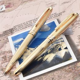 high quality Top Grade Golden lines metal Ballpoint fountain pen Rollerball stationary ag925 serial school office gift pens