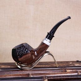 Ebony pipes, solid wood, handcrank handles, pipes, smoking accessories, new models.