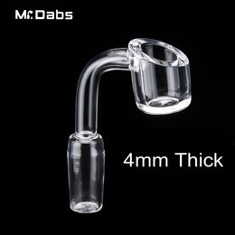 Dhl 4mm Thick Domeless Quartz Banger Nail Smoking Accessories 10mm/14mm/18mm,male/female Joint for Glass Bongs at Mr_dabs
