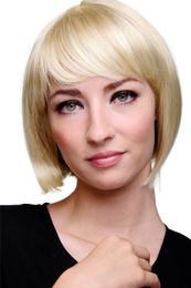 WIG ME UP - Sexy Bob Perücke gerader Pony Blond-Mix Kurzhaarschnitt 703-24BT613