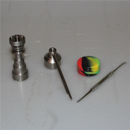 Hand tools New Bong Tool Set 10/14/18mm Domeless Gr2 Titanium Nail Carb Cap Dabber Dab Rigs Silicone Jar Fit Glass Bong