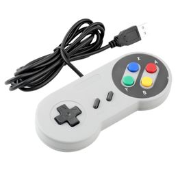 Retro USB Controller Joypad Joystick for PC MAC Super SNES Gamepad game Controllers DHL FEDEX UPS FREE SHIPPING