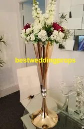 Decoration Metal CandleHolders Flower Vase Rack Candle Stick Wedding Table Centrepiece Event Road Lead Candle Stands best0339