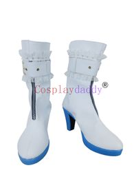 Fate/Extra CCC Sabre Bride Sabre Nero White Halloween Girls Cosplay Shoes Boots H016