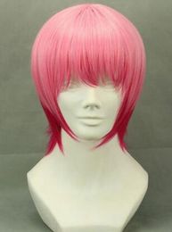 Wig short rose dark and rose light 12 5/8in, cosplay uta no. prince sama