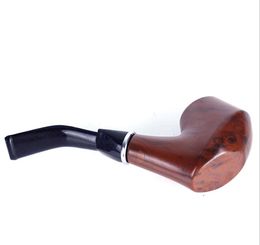 Geometric three-dimensional wood resin pipe removable carton hammer, old Chinese made pipe