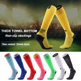 High Quality Brand Football Socks Women Cotton Stockings Men Soccer Outdoor Socks Breathable Anti Slid Towel Sole Sock Compression Stocking