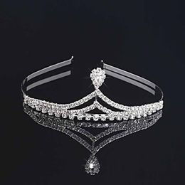 Girls Crowns With Rhinestones Wedding Jewellery Bridal Headpieces Birthday Party Performance Pageant Crystal Tiaras Wedding Accessories #BW-T033