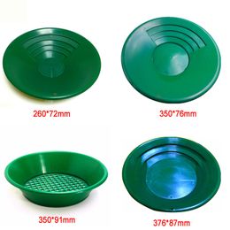 Free shipping Deluxe Gravity Trap Gold Panning Kit gold washing metal detector searching in green color plastic gold wash pan