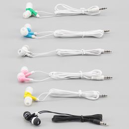 3.5mm In-Ear Earphones Disposable Sport Stereo Music Earbuds Headset For Bus Train Airport Mobil4e Phone MP3 MP4